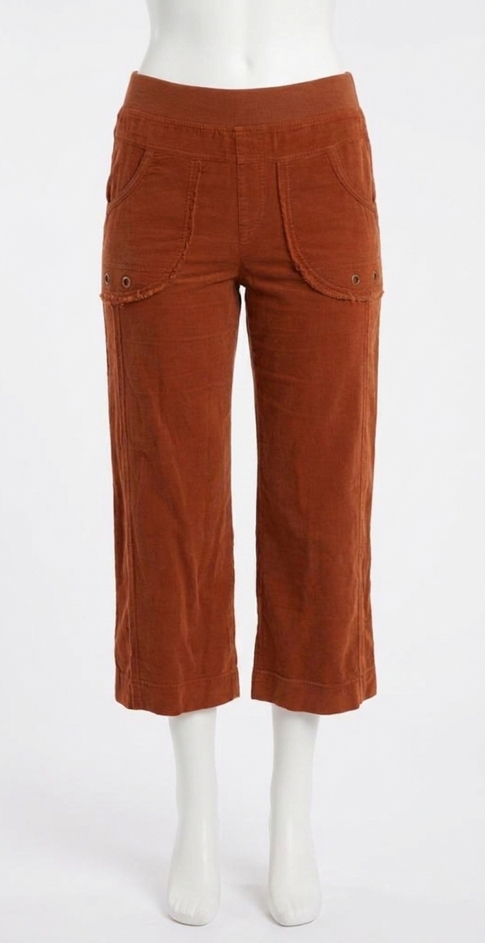 NEW XCVI women's high waist crop jeans in campfire